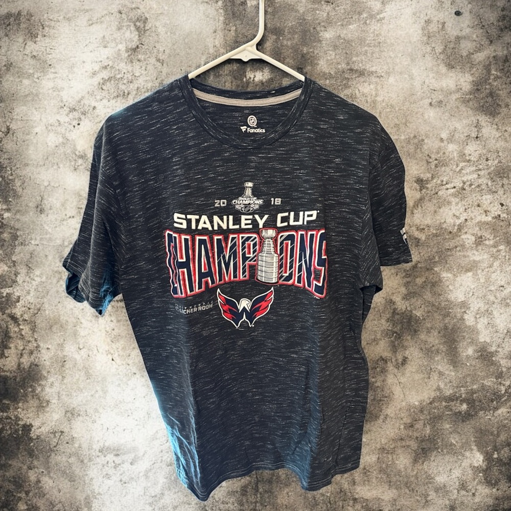 Fanatics Black Stanley Cup Champions Tee